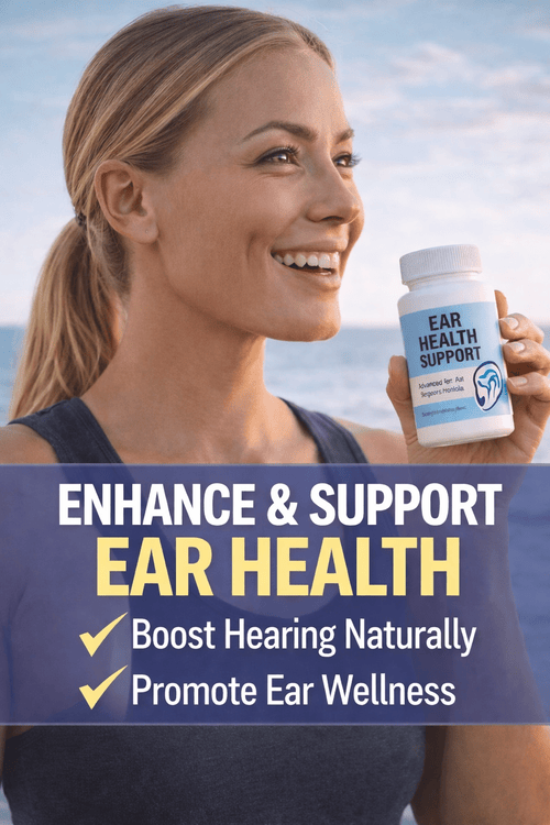 Natural ear health supplement for tinnitus relief, hearing support, and auditory clarity